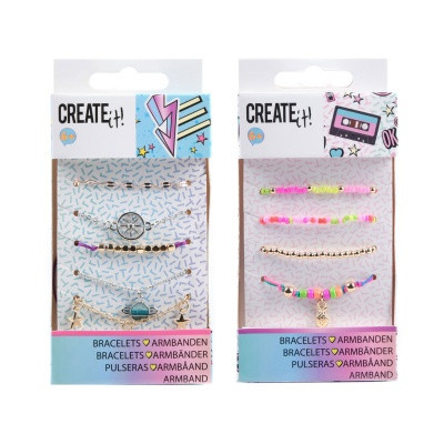 Canenco Create It! Karkötők színes gyöngyökkel - Multi beads & galaxy (2 féle)