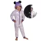 Disney Minnie Purple sötétben világító gyerek hosszú pizsama, overál 5 - 6 év / 110 - 116 cm
