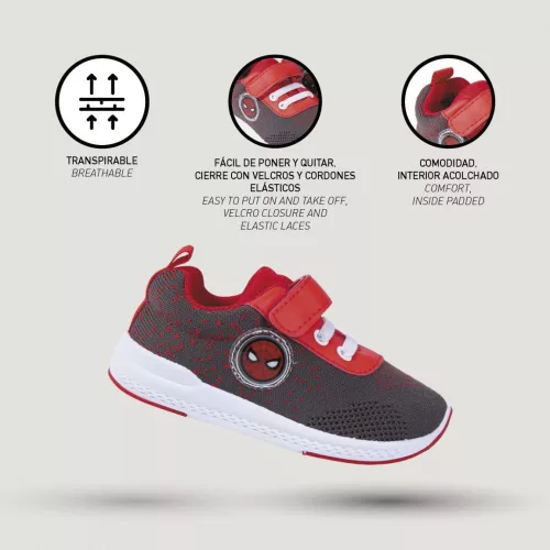 Pókember Rescue utcai cipő tornazsákkal 23