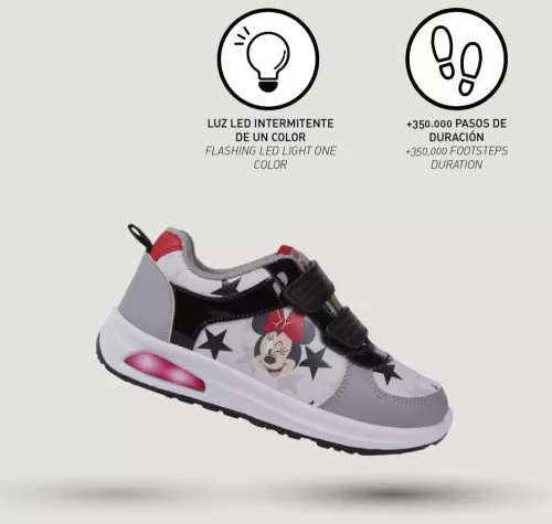 Disney Minnie Star LED villogó, világító utcai cipő 29