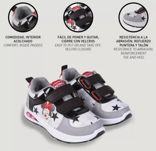 Disney Minnie Star LED villogó, világító utcai cipő 31