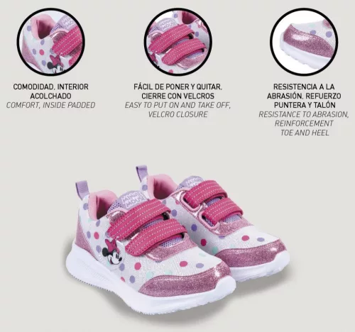 Disney Minnie Pink Dots utcai cipő 24