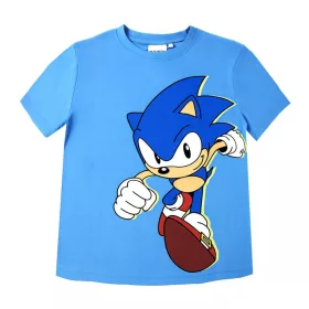   Sonic a sündisznó Run gyerek rövid póló, felső 10 év / 140 cm