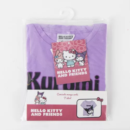 Hello Kitty Kuromi Purple gyerek rövid póló, felső 6 év / 116 cm