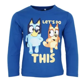   Bluey Let's Do Blue gyerek hosszú póló, felső 3 év / 98 cm
