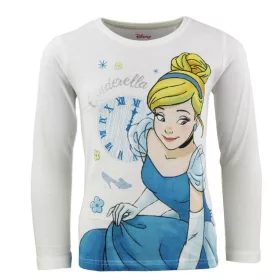   Disney Hercegnők Cinderella White gyerek hosszú póló, felső 6 év / 116 cm