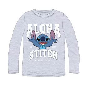   Disney Lilo és Stitch, A csillagkutya Athletic Grey gyerek hosszú póló, felső 7 év / 122 cm