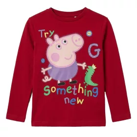   Peppa malac Something New Red gyerek hosszú póló, felső 6 év / 116 cm