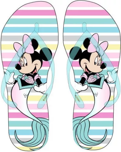 Disney Minnie Mermaid Blue gyerek papucs, Flip-Flop 28/29