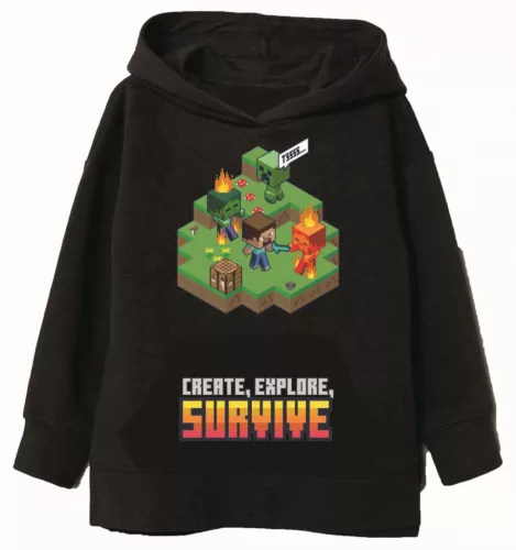 Minecraft Survive gyerek pulóver 6 év / 116 cm