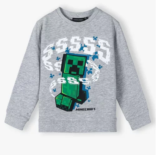 Minecraft Grey gyerek pulóver 8 év / 128 cm
