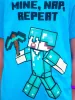Minecraft Mine Nap Repeat gyerek rövid pizsama 8 év / 128 cm