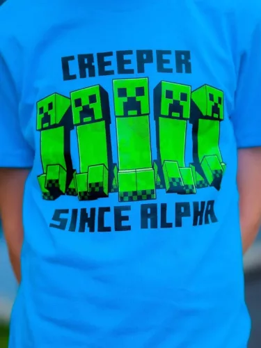 Minecraft Alpha gyerek rövid pizsama 6 év / 116 cm