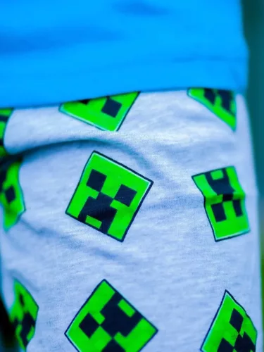 Minecraft Alpha gyerek rövid pizsama 8 év / 128 cm