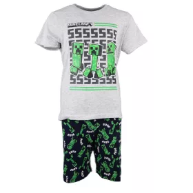   Minecraft Creeper Dreams gyerek rövid pizsama 10 év / 140 cm
