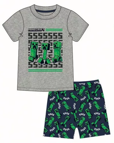 Minecraft Creeper Dreams gyerek rövid pizsama 6 év / 116 cm