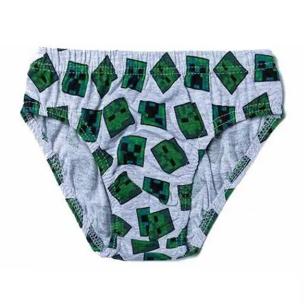 Minecraft Creeper gyerek fehérnemű, alsó 3 darab/csomag 6 év / 116 cm