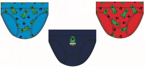 Minecraft Mine-Guards gyerek fehérnemű, alsó 3 darab/csomag 8 év / 128 cm