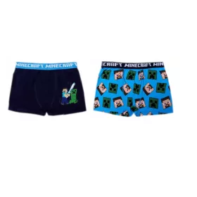   Minecraft Pixel gyerek boxeralsó 2 darab/csomag 9 év / 134 cm