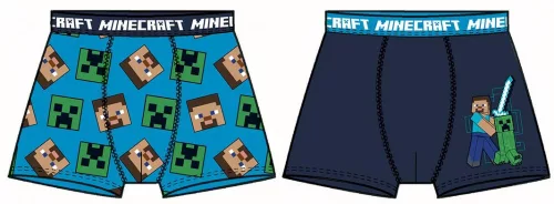 Minecraft Pixel gyerek boxeralsó 2 darab/csomag 9 év / 134 cm