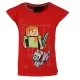 Minecraft Red gyerek rövid póló, felső 5 év / 110 cm