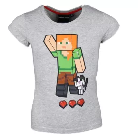 Minecraft Grey gyerek rövid póló, felső 8 év / 128 cm