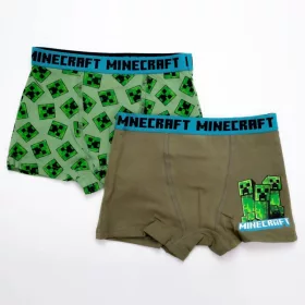   Minecraft Green Mob gyerek boxeralsó 2 darab/csomag 9 év / 134 cm