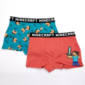   Minecraft Red gyerek boxeralsó 2 darab/csomag 10 év / 140 cm