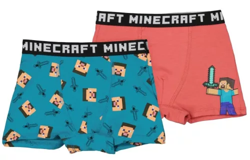 Minecraft Red gyerek boxeralsó 2 darab/csomag 12 év / 152 cm