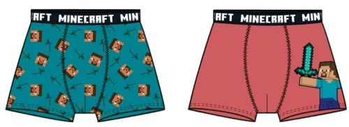 Minecraft Red gyerek boxeralsó 2 darab/csomag 6 év / 116 cm
