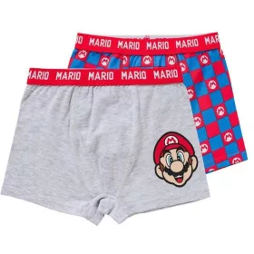   Super Mario Power gyerek boxeralsó 2 darab/csomag 12 év / 152 cm