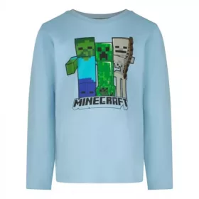   Minecraft Trio Blue gyerek hosszú ujjú póló, felső 6 év / 116 cm
