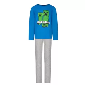 Minecraft TNT Blue gyerek hosszú pizsama 12 év / 152 cm