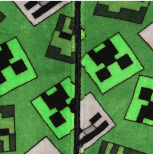 Minecraft Emerald gyerek hosszú pizsama, overál 5 - 6 év / 110 - 116 cm