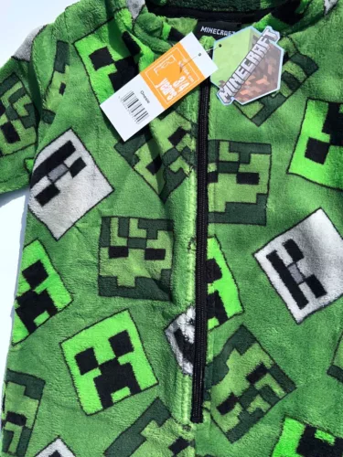 Minecraft Emerald gyerek hosszú pizsama, overál 7 - 8 év / 122 - 128 cm