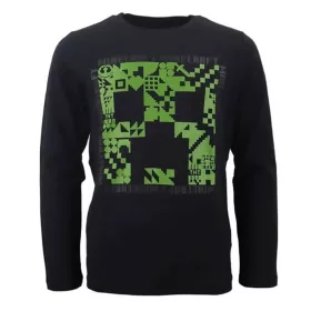  Minecraft Dark gyerek hosszú ujjú póló, felső 10 év / 140 cm