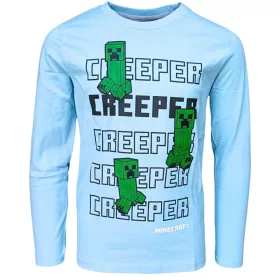  Minecraft Creeper gyerek hosszú ujjú póló, felső 6 év / 116 cm