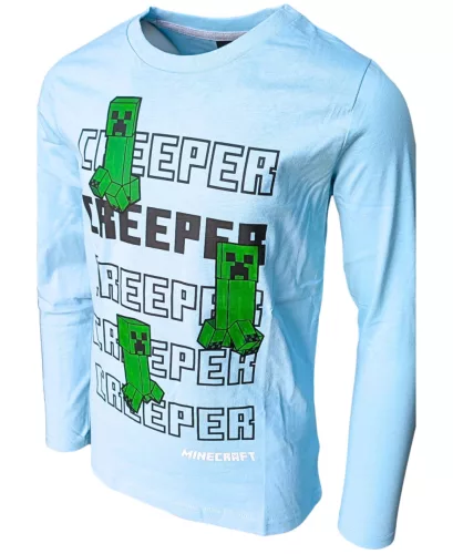 Minecraft Creeper gyerek hosszú ujjú póló, felső 9 év / 134 cm