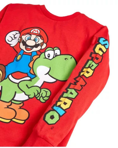 Super Mario Yoshi gyerek hosszú ujjú póló, felső 11 - 12 év / 146 - 152 cm