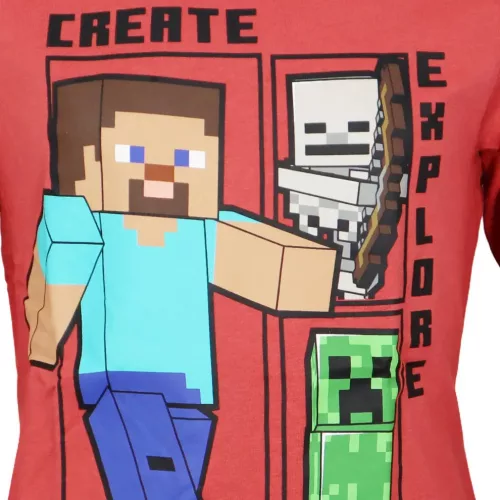 Minecraft Create Red gyerek hosszú ujjú póló, felső 10 év / 140 cm