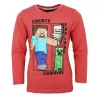 Minecraft Create Red gyerek hosszú ujjú póló, felső 6 év / 116 cm