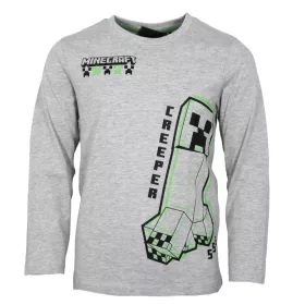   Minecraft Create Grey gyerek hosszú ujjú póló, felső 9 év / 134 cm