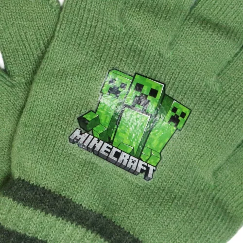 Minecraft Creeper Green gyerek kesztyű