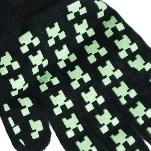 Minecraft Creeper Black gyerek kesztyű