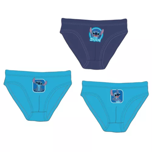 Disney Lilo és Stitch, A csillagkutya Blue gyerek fehérnemű, alsó 3 darab/csomag 6 - 8 év / 116 - 128 cm