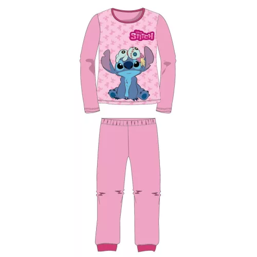 Disney Lilo és Stitch, A csillagkutya Scrump Light Pink gyerek hosszú pizsama 4 év / 104 cm