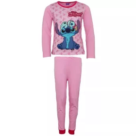   Disney Lilo és Stitch, A csillagkutya Scrump Light Pink gyerek hosszú pizsama 5 év / 110 cm