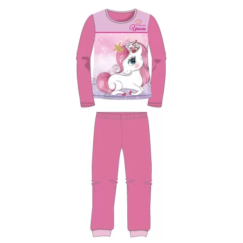 Unikornis Princess Pink gyerek hosszú pizsama 4 év / 104 cm