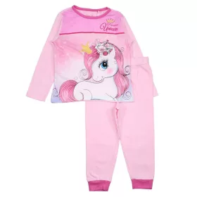   Unikornis Princess Light Pink gyerek hosszú pizsama 4 év / 104 cm