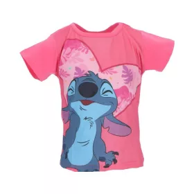   Disney Lilo és Stitch, A csillagkutya Fun Pink gyerek rövid póló, felső 3 év / 98 cm